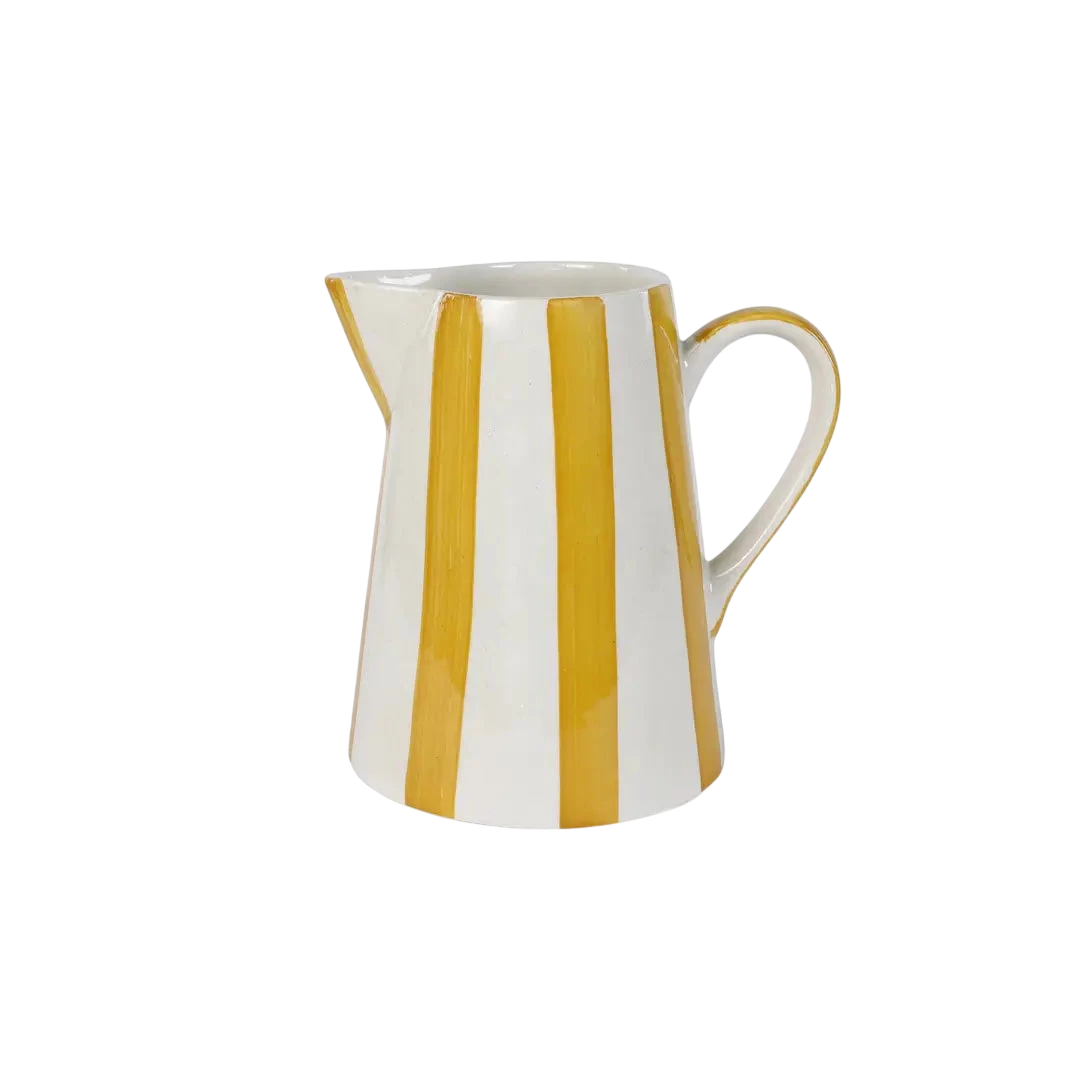 Ceramic Stripe Pitcher