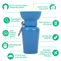 20oz Flip Dog Travel Water Bottle