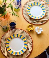 Marta Woven Placemat, Terracotta / Nude