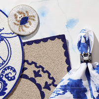 Brushstroke Dinner Napkins - Blue (Set of 2)