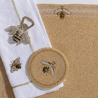 Stripey Bee Coasters (Set of 4)