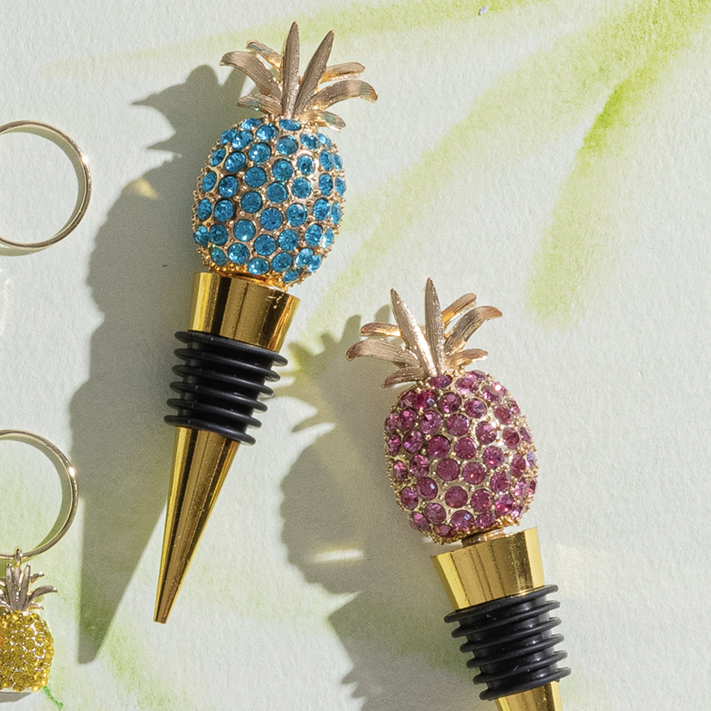 Pineapple Wine Stopper - Rose