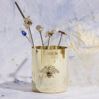 Large Stripey Bee Pot