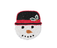 Handcrafted Snowman Beaded Coasters