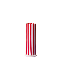 Venice Striped Vase, Red