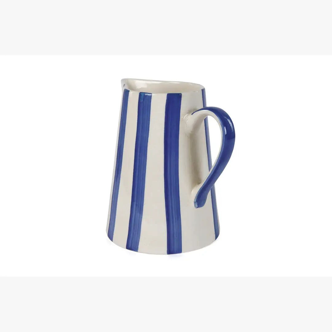 Ceramic Stripe Pitcher