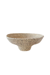 Raffia Pedestal Basket