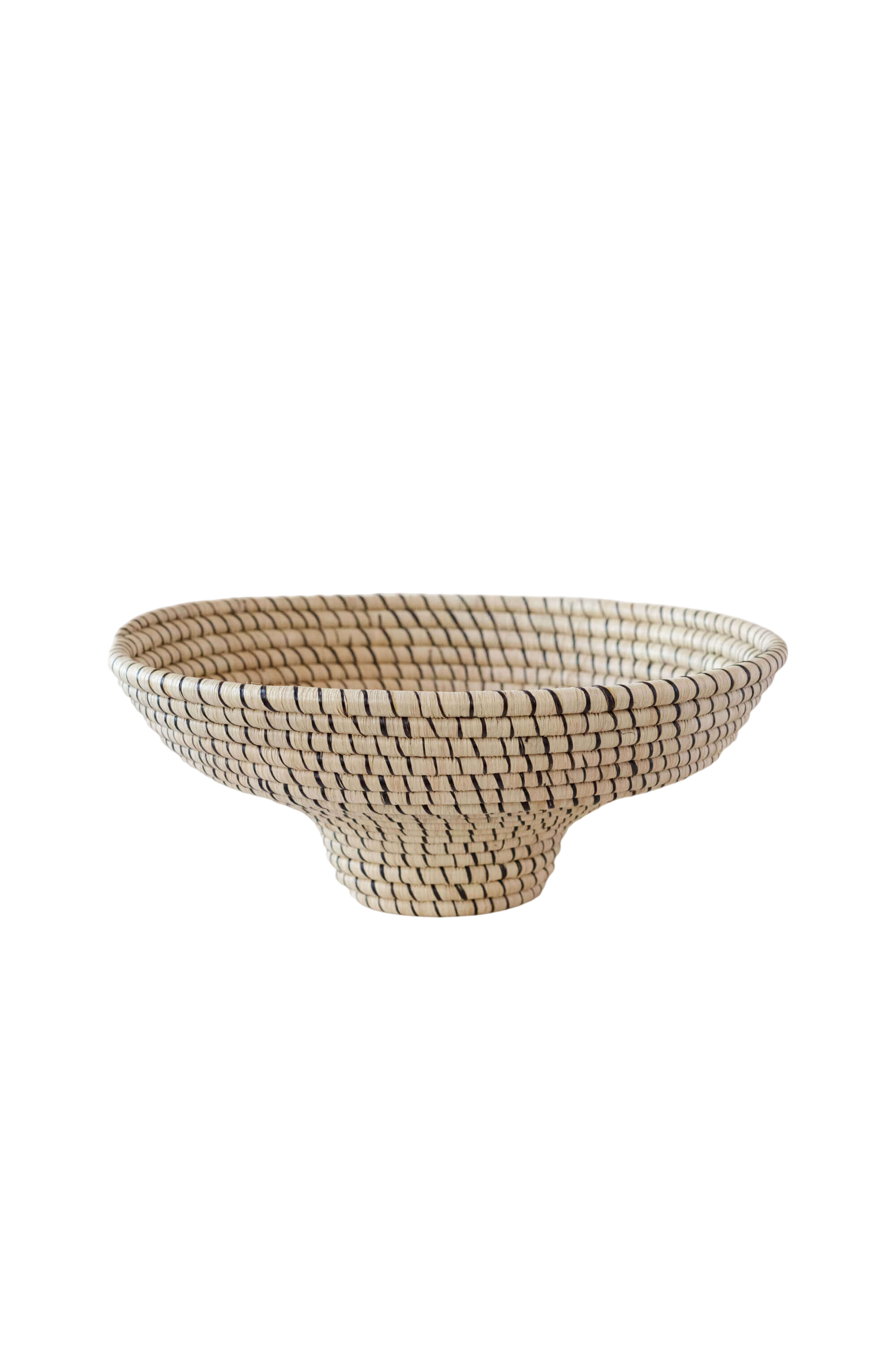 Raffia Pedestal Basket