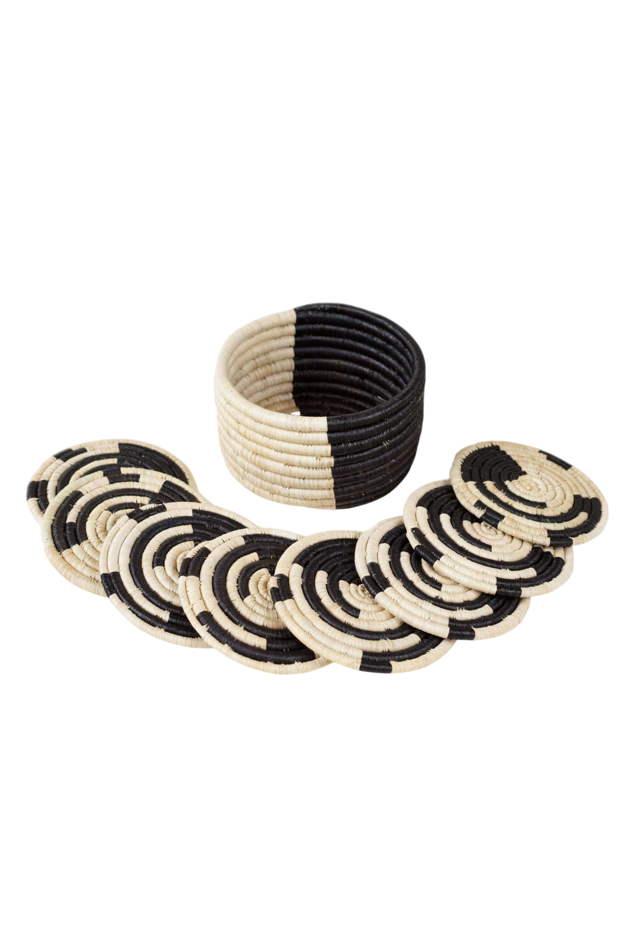 Split Mini Basket Set of 8 Coasters