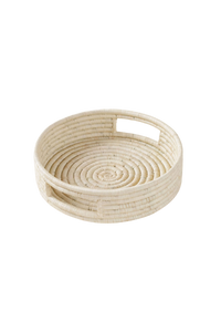 Small Woven Tray Raffia