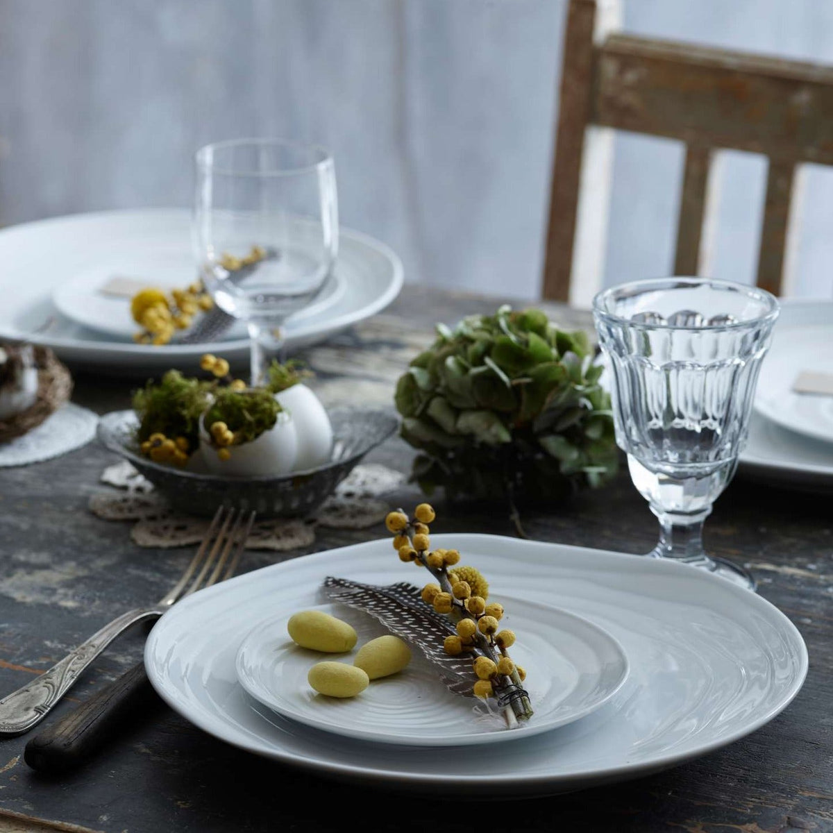 Teck 11" White Dinner Plates (Set of 4)