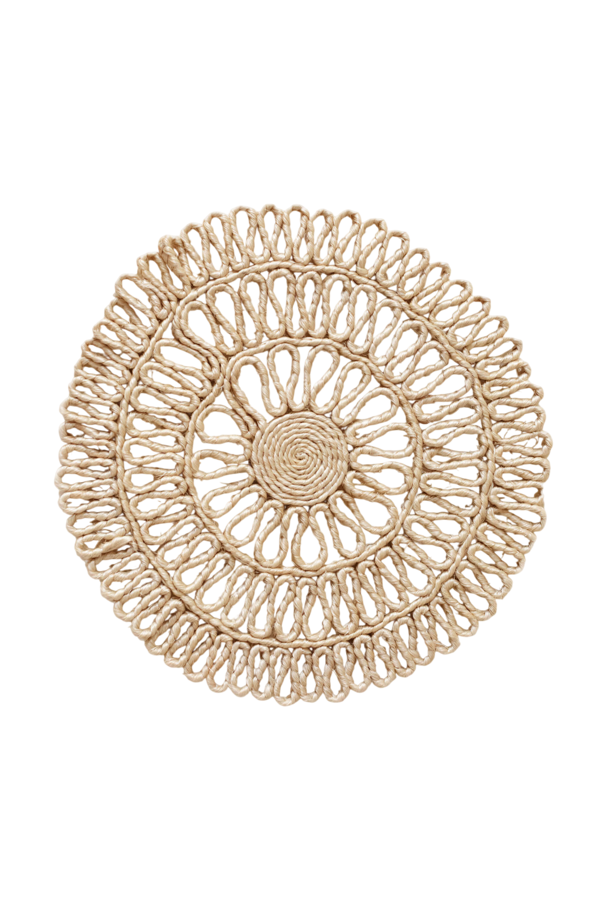 Lattice Placemat White Sisal