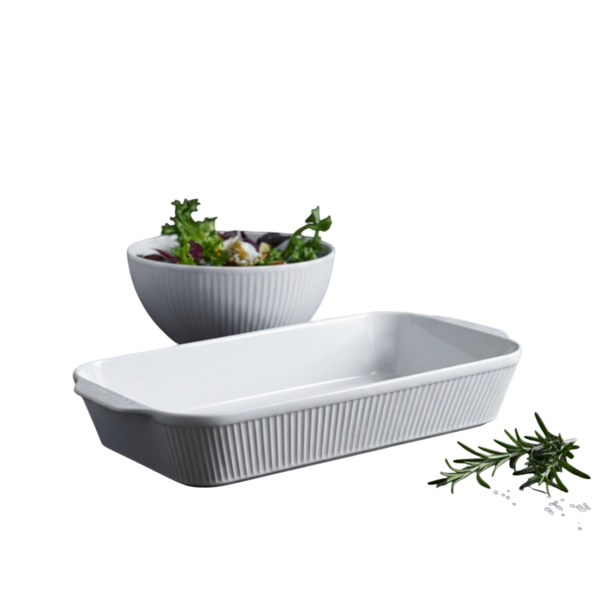 Plisse Deep Rectangular Eared Roasters