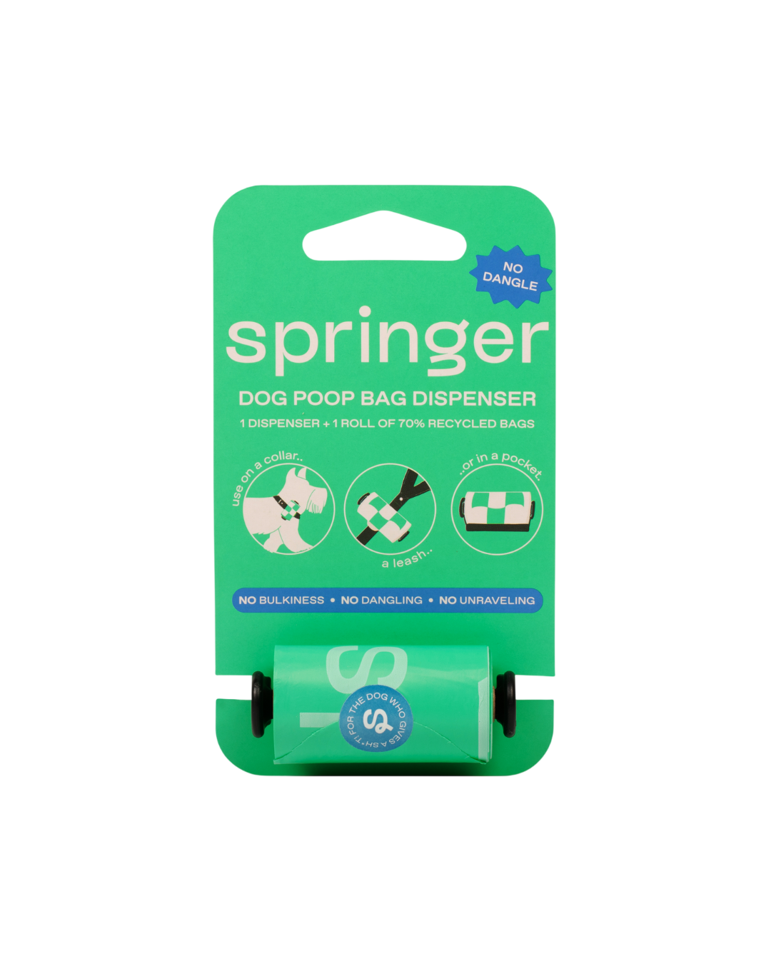 Premium Dog Poop Bag Dispenser + 15 Bags