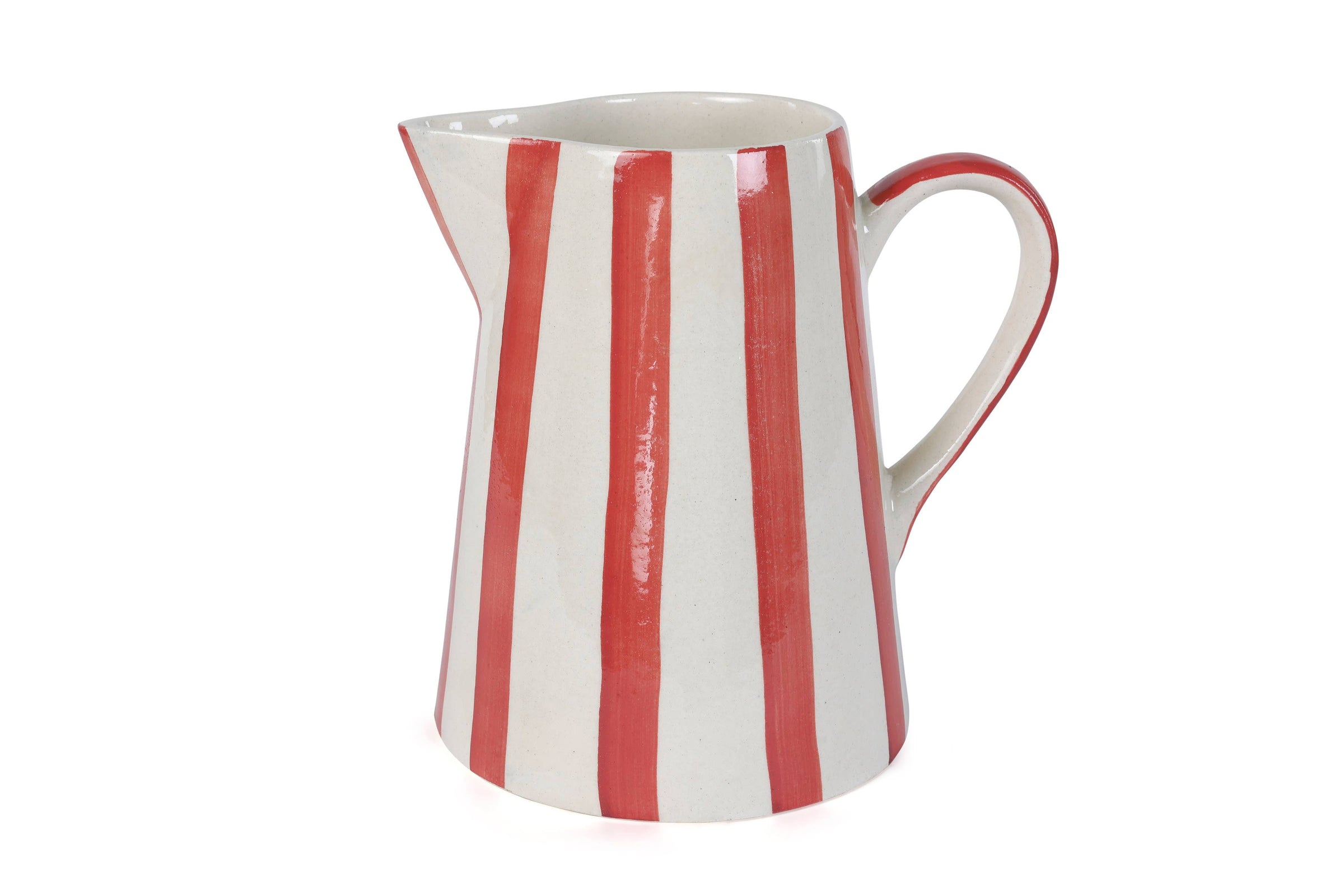 Ceramic Stripe Pitcher
