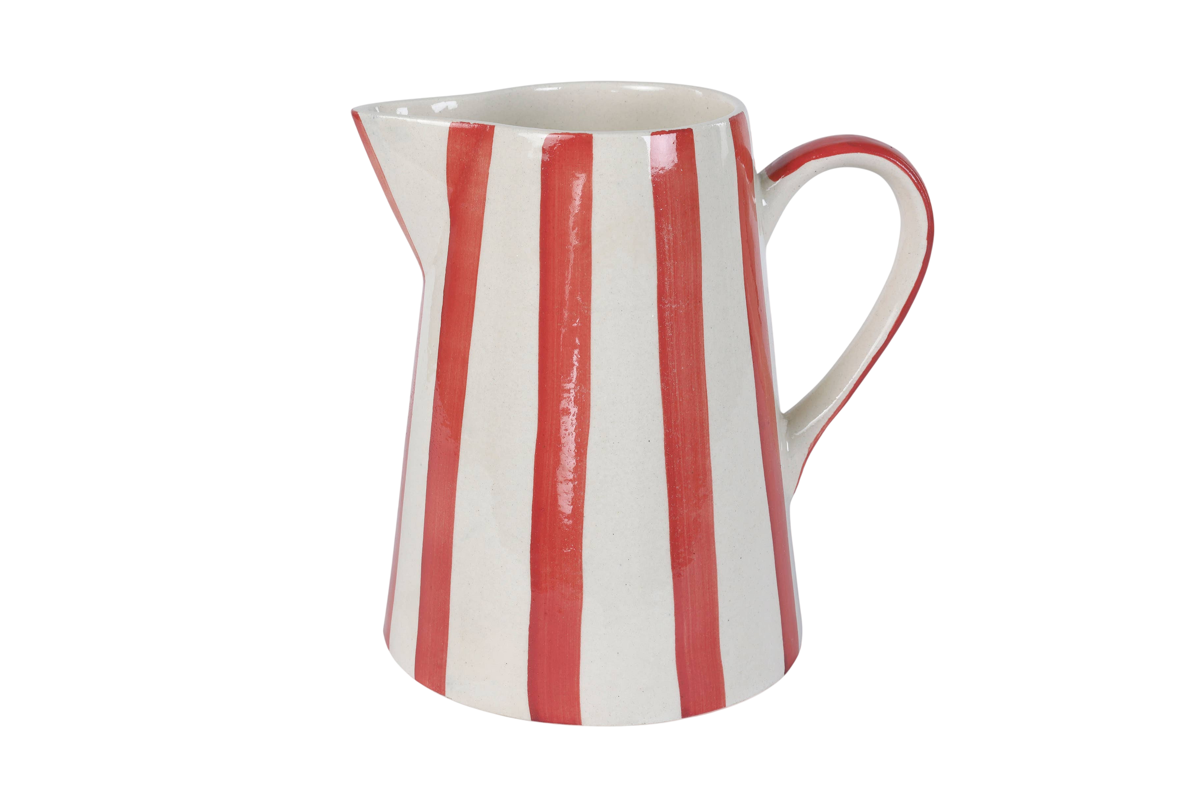 Ceramic Stripe Pitcher