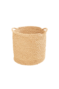 Braided Raffia Planter with Handles