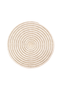 12" Sisal Placemat - White