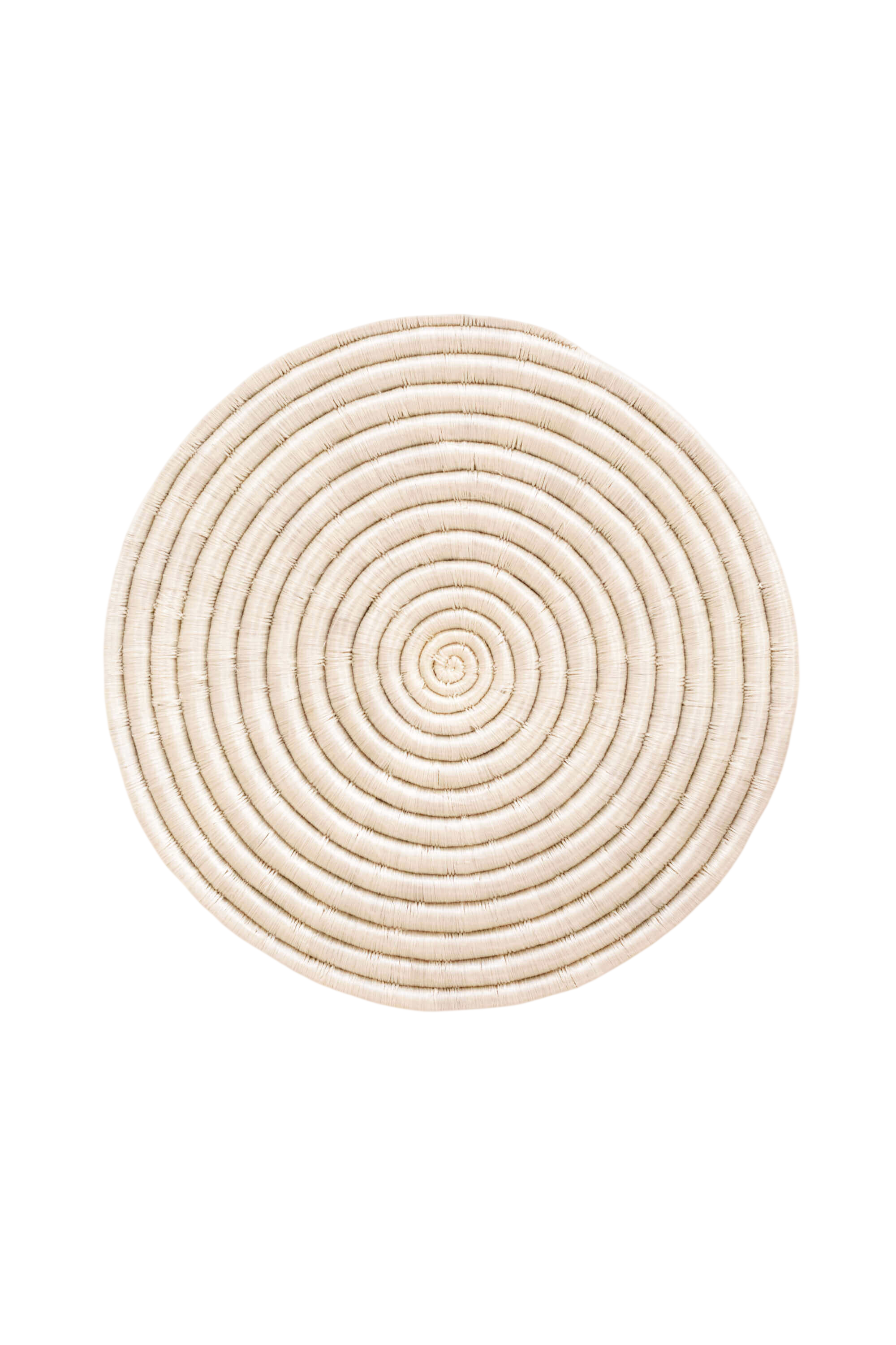12" Sisal Placemat - White