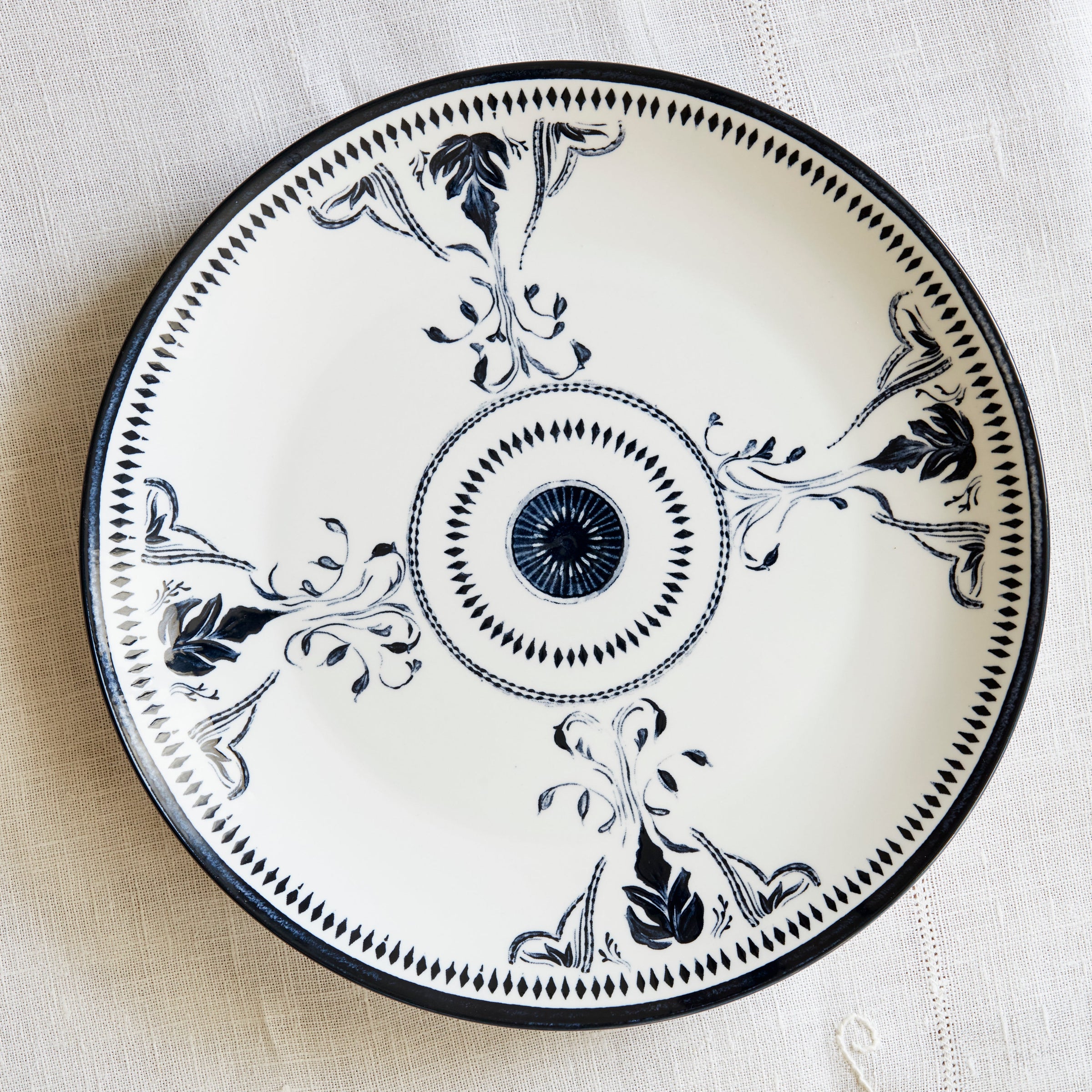 Bruges Porcelain Dinner Plate - Blue