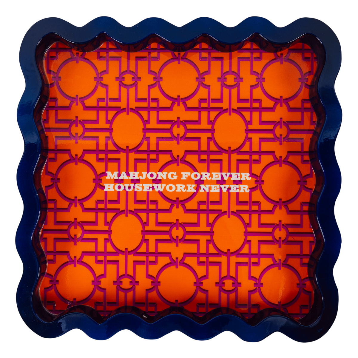 Mahjong Large Lacquer Tray
