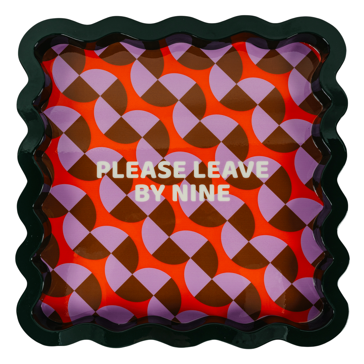 Leave by Nine Large Lacquer Tray