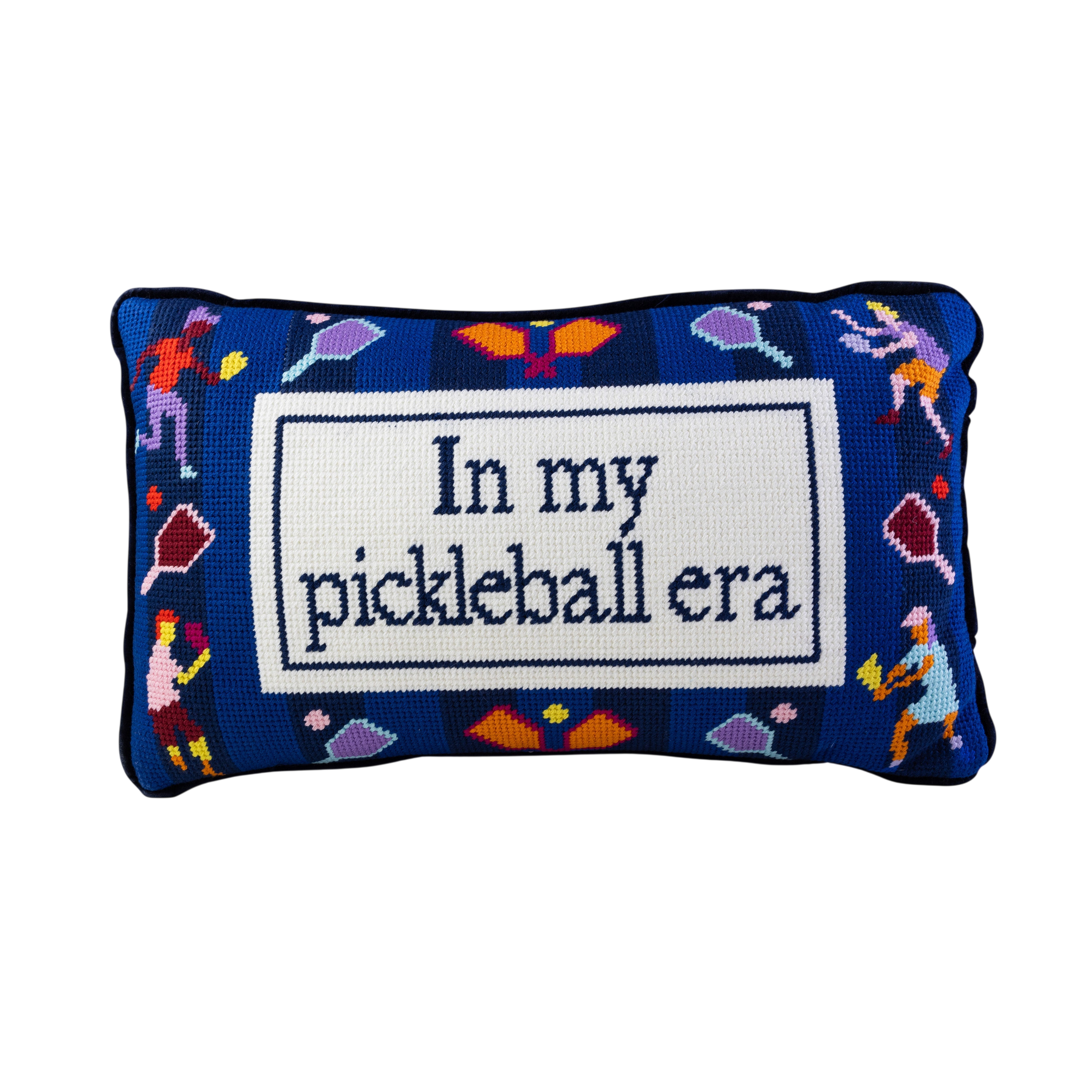 Pickleball Era Needlepoint Pillow