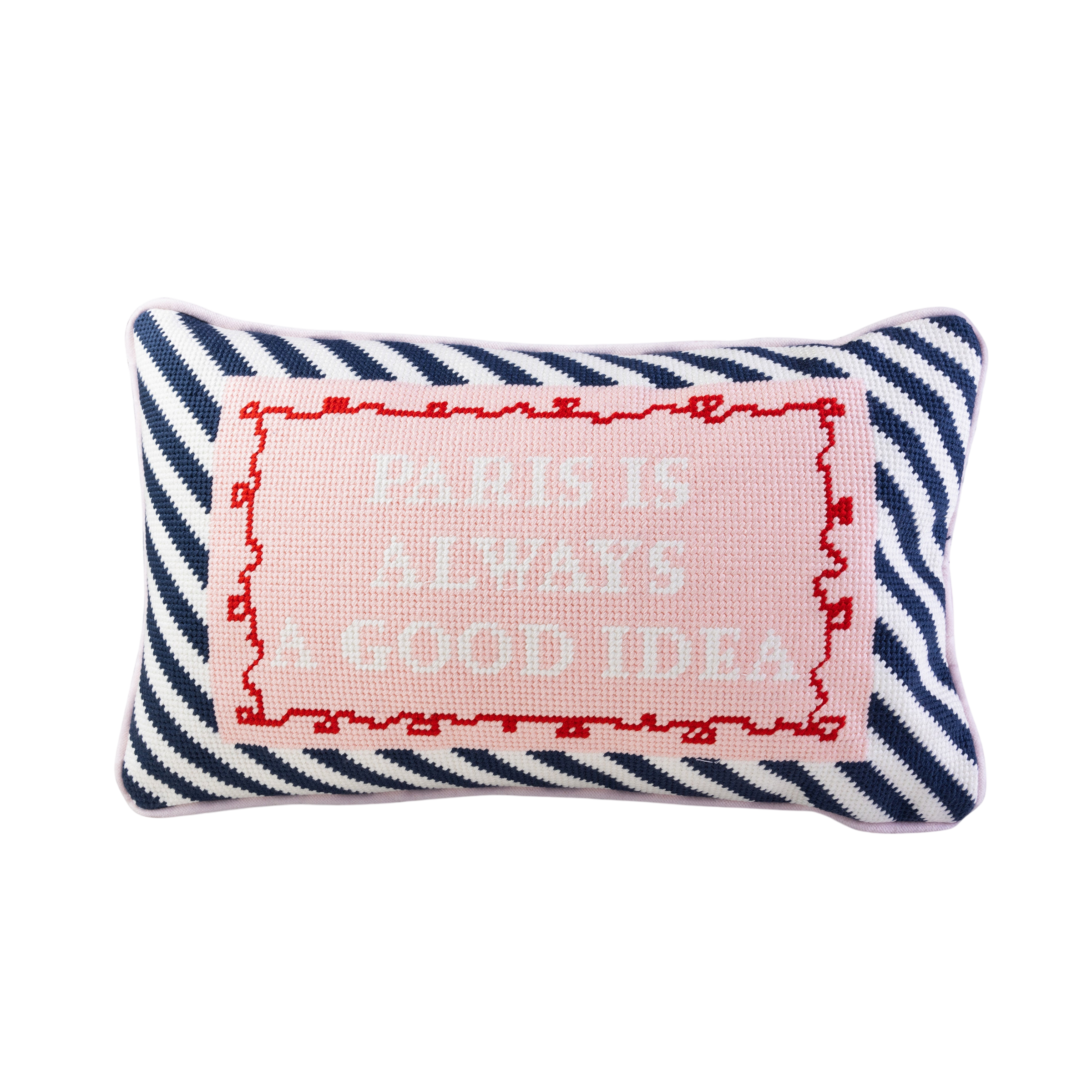 Paris Needlepoint Pillow