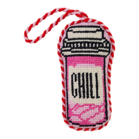 Needlepoint Icon Ornament - Chill Pill