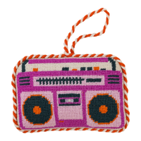 Needlepoint Icon Ornament - Boom Box