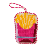 Needlepoint Icon Ornament - French Fries