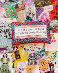 Control Freak Needlepoint Pillow