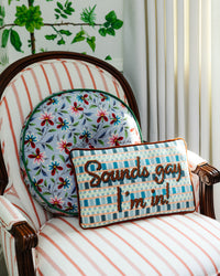 Sounds Gay Needlepoint Pillow