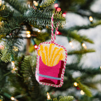 Needlepoint Icon Ornament - French Fries