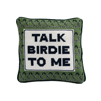 Talk Birdie To Me Needlepoint Pillow