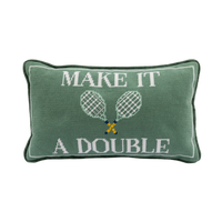 Make It A Double Needlepoint Pillow