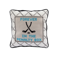 Penalty Box Needlepoint Pillow
