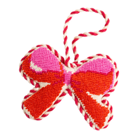 Needlepoint Icon Ornament - Bow