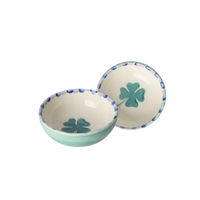 Ceramic Dipping Bowl with Hand-painted Clover - Small - 3.38 oz