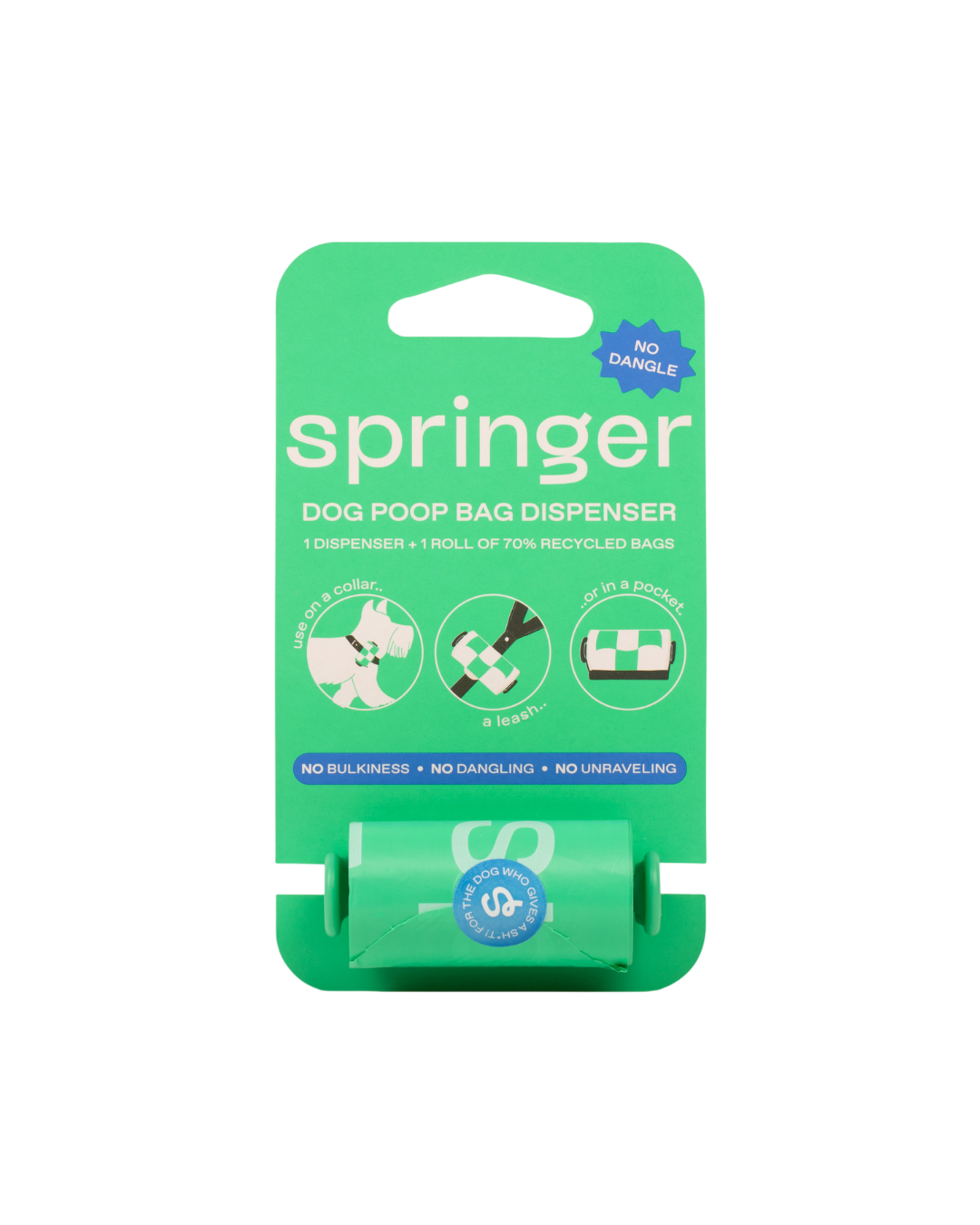 Premium Dog Poop Bag Dispenser + 15 Bags