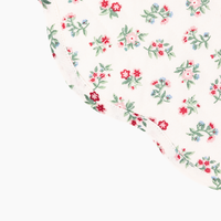 Mildred Floral Cream Round Scalloped Placemat