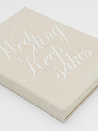 Linen Wedding Keepsake Book Box