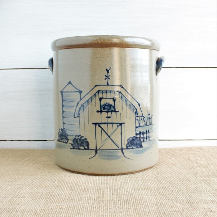 Rowe Pottery 2 Gallon Crock Barn