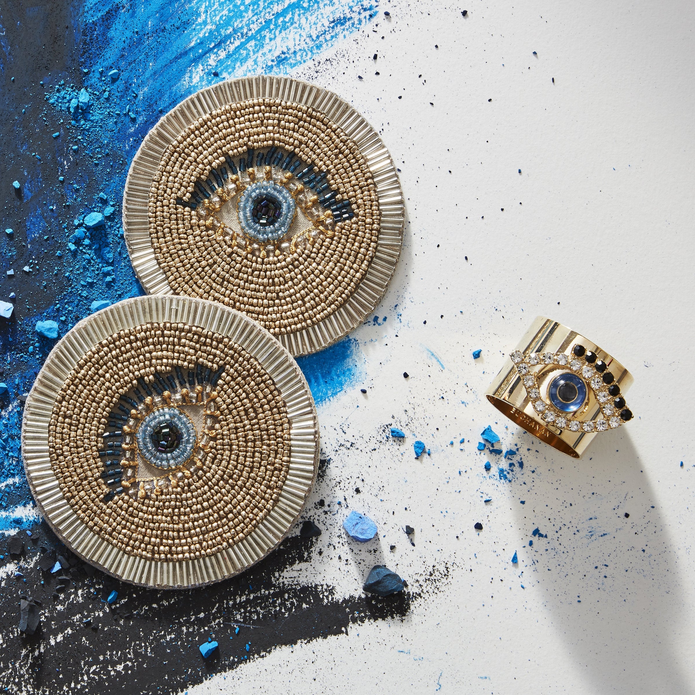 Evil Eye Napkin Rings (Set of 2)