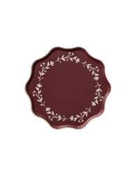 Garland Dessert Plate Set of 12 - Deep Merlot