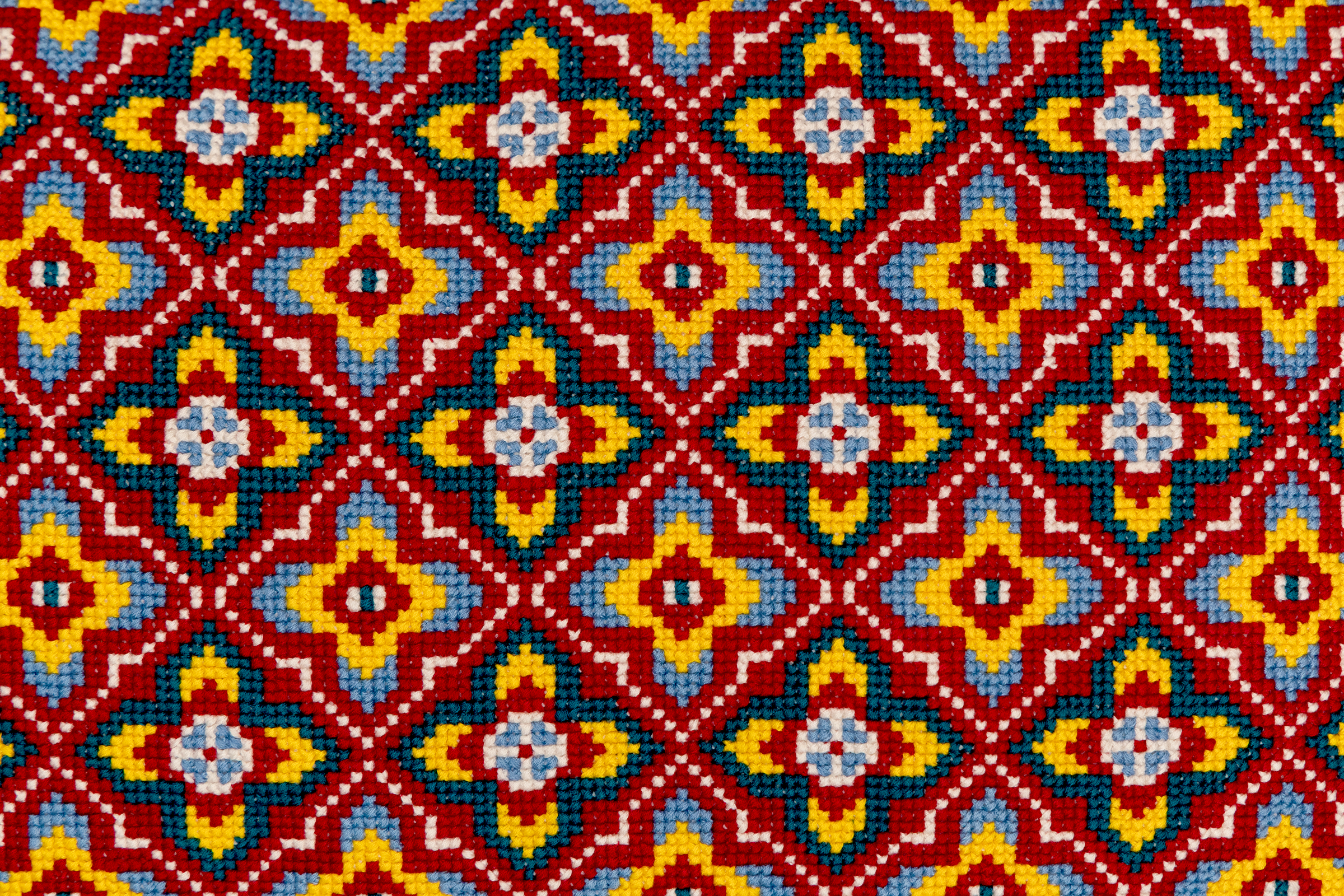 Cross-Stitch Pillow Cover 14×20 in