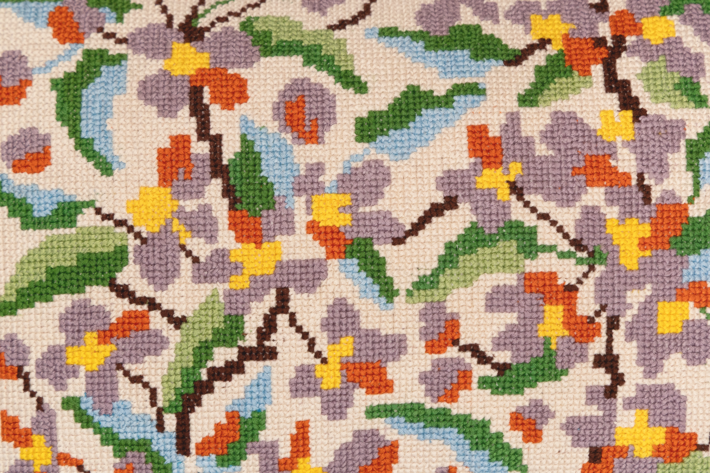 Cross-Stitch Pillow Cover 14×20 in