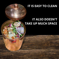 Copper Kitchen Compost Bin (Canisters)