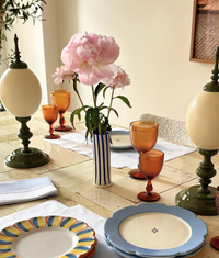 Venice Striped Vase, Blue