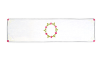 Cutwork Linen Table Runner 16.5×67 in